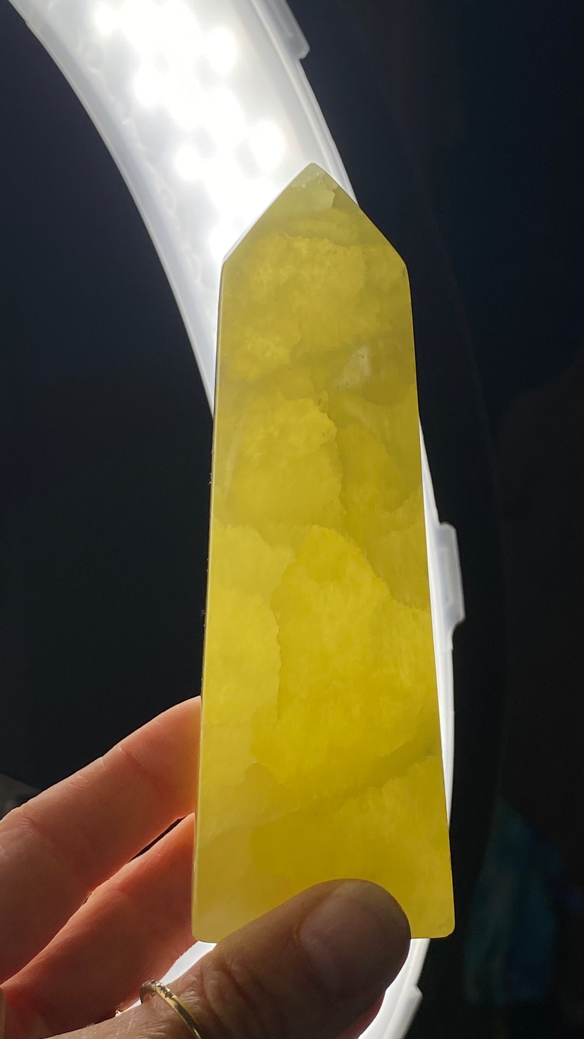 Lemon Calcite Obelisk