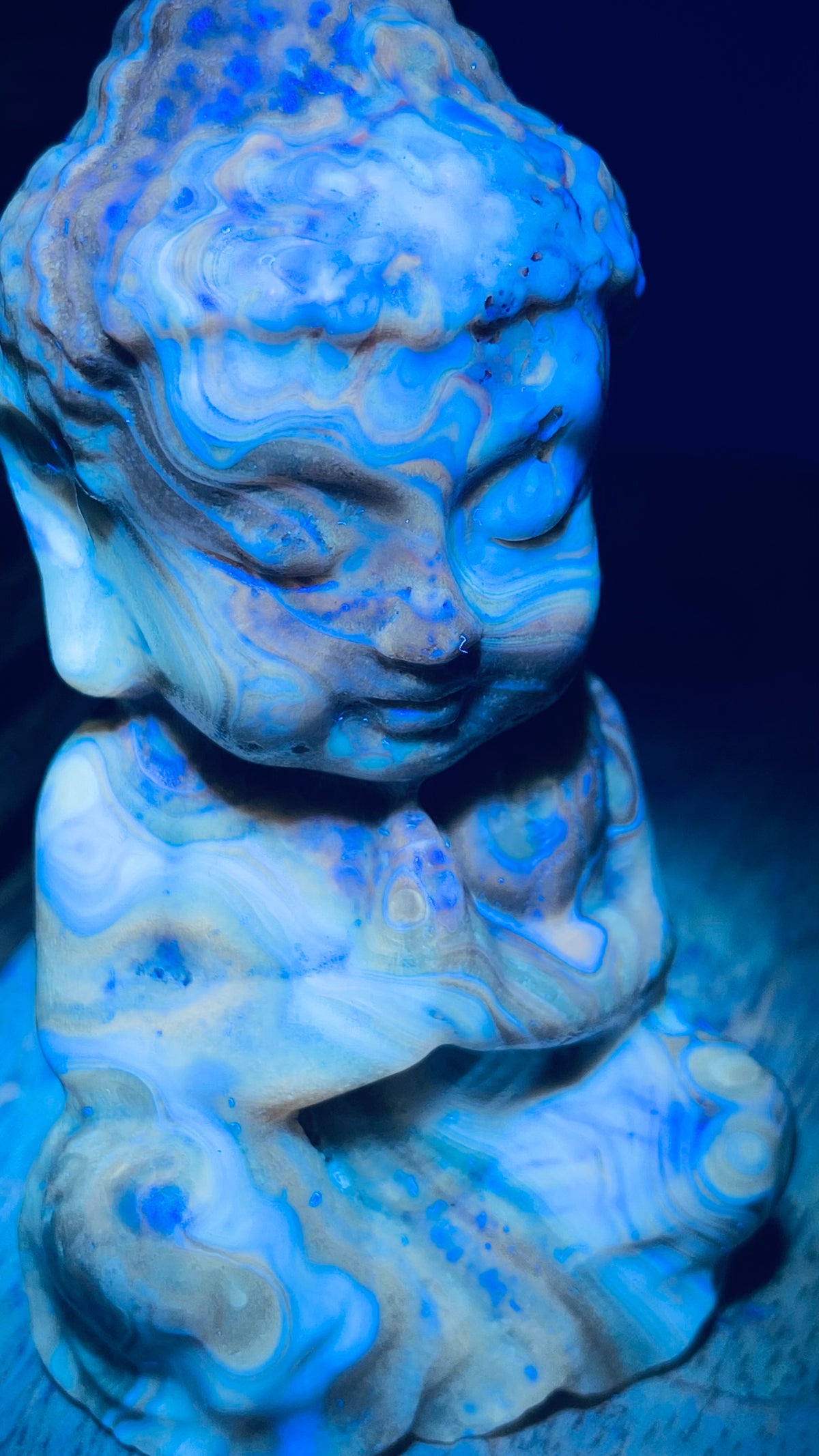 Calcite Buddah Figure