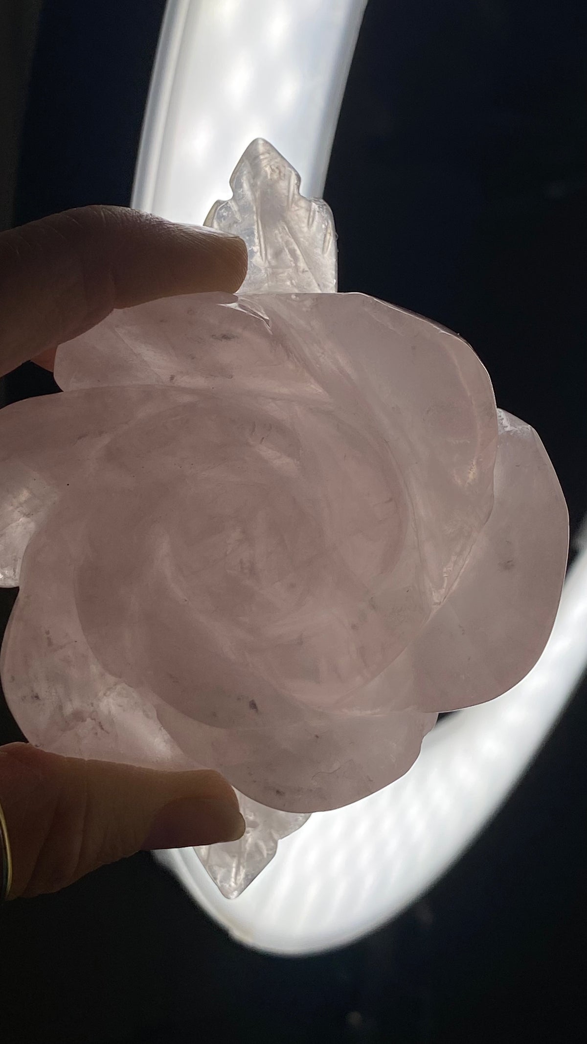 Rose Quartz Flower