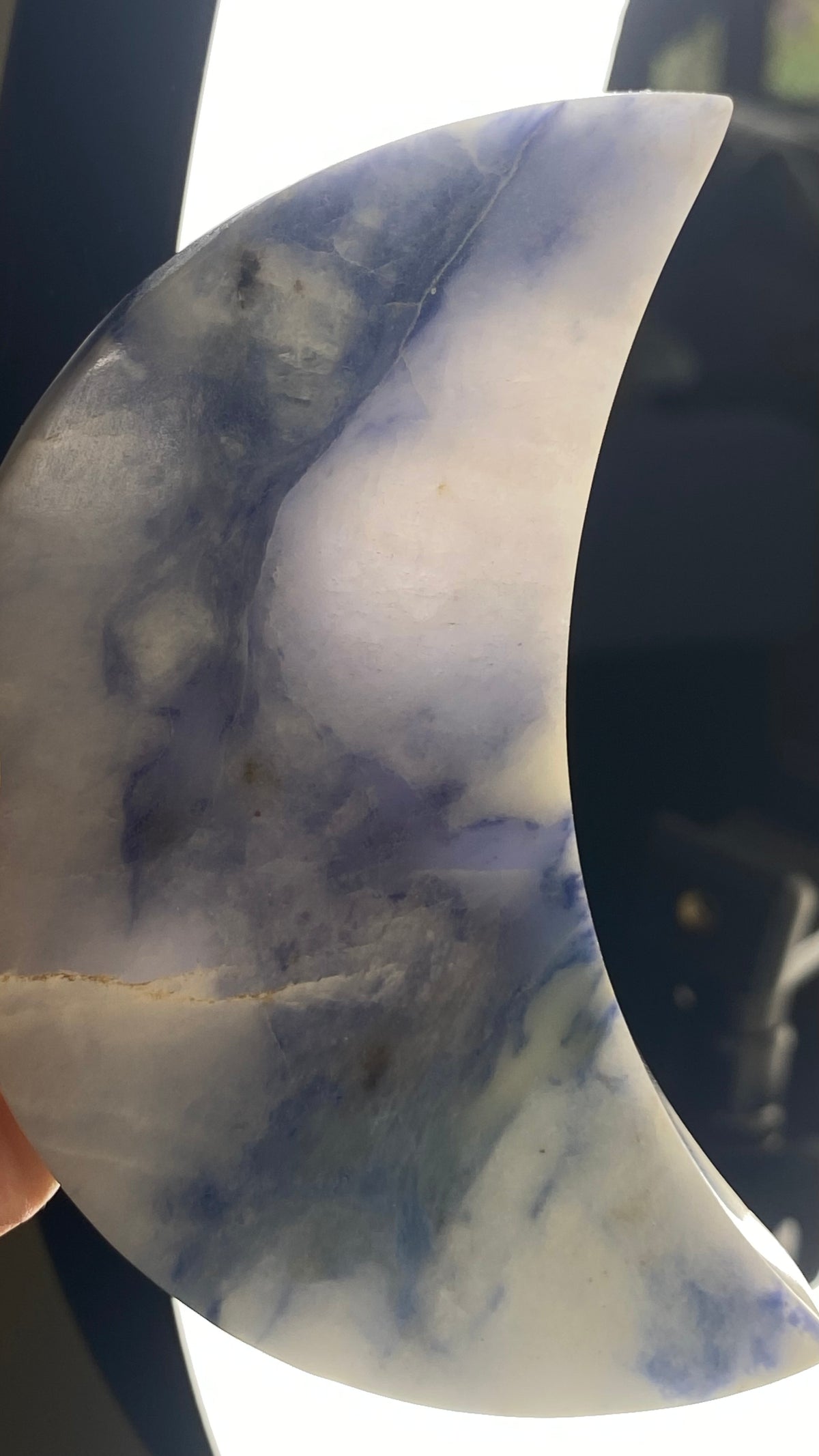 Afghanite Crescent Moon