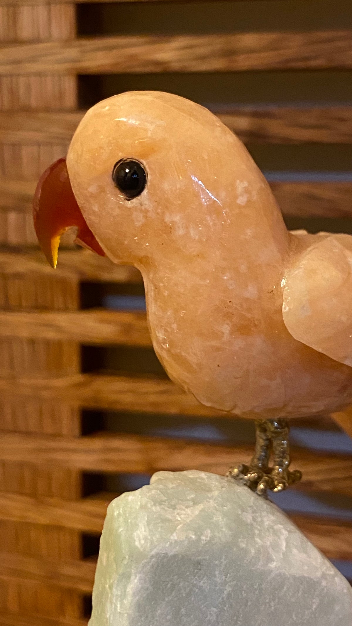 Sweet Orange Calcite Parrot