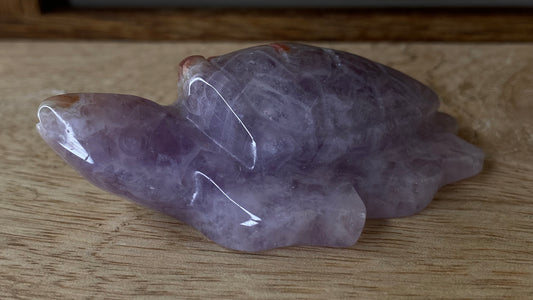 Mexican Amethyst + Agate Turtle