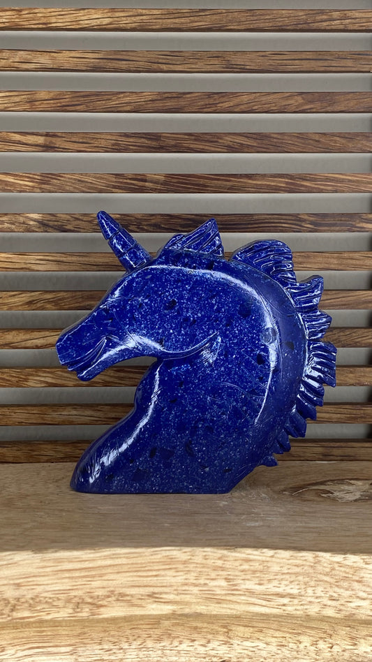 Dumortierite Unicorn Head
