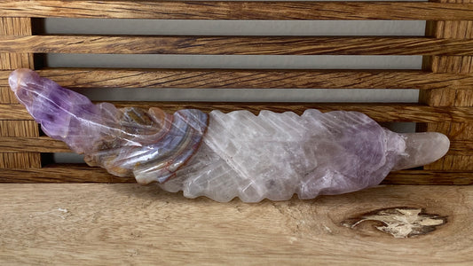Mexican Amethyst + Agate Feather