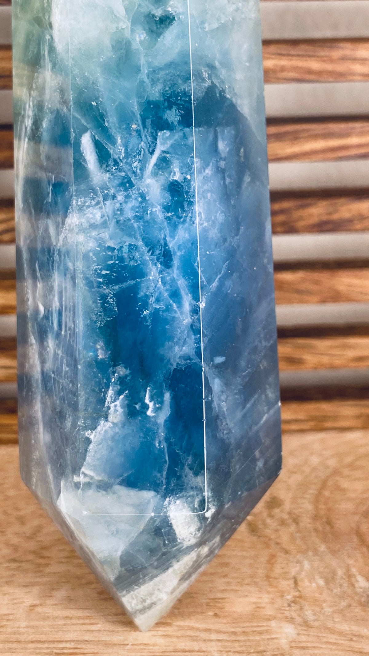 Green-Blue Fluorite DT Wand