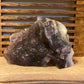 Purple Fluorite Skull w/Feathers