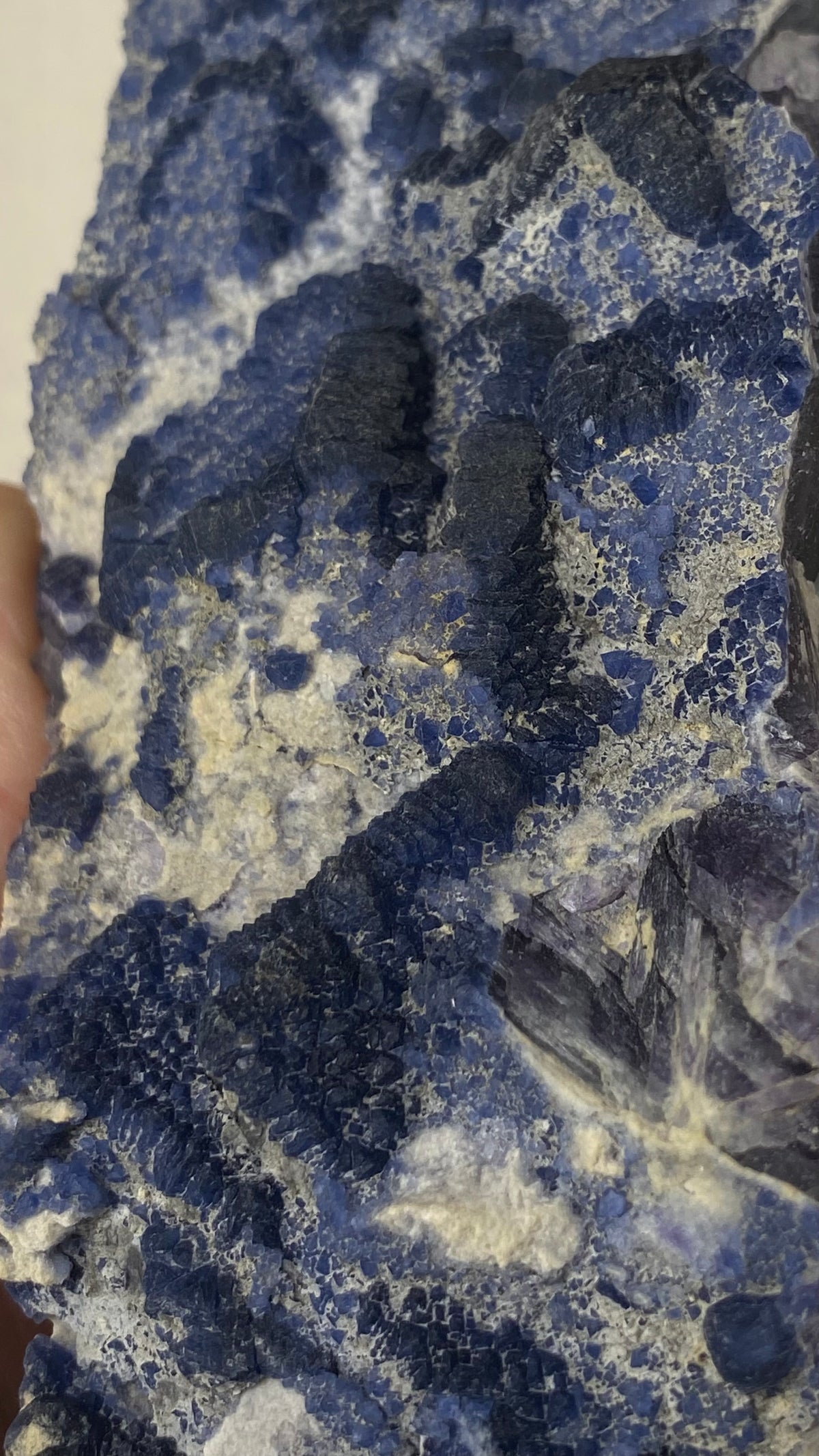 Blue Fluorite on Matrix