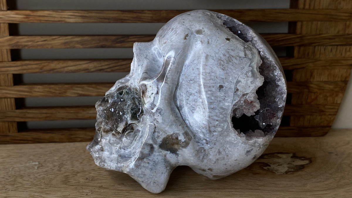 Pink Amethyst Skull