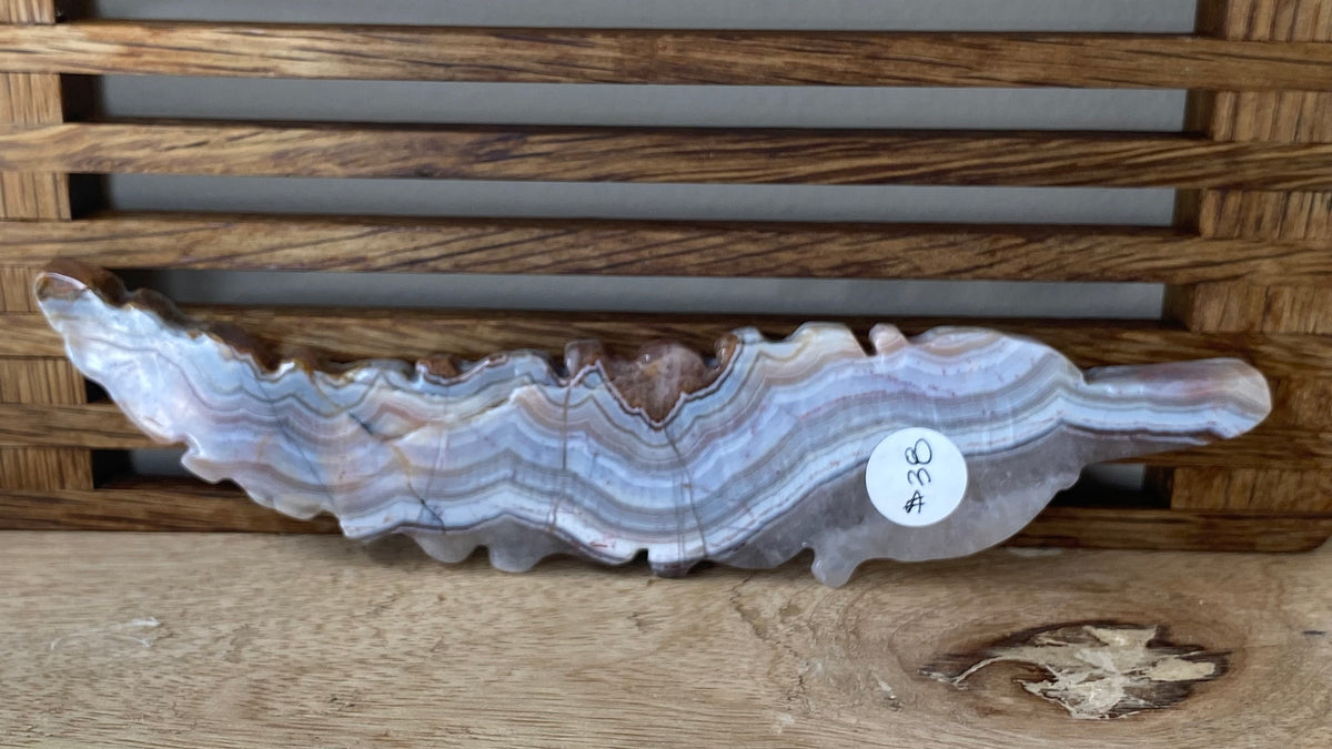 Mexican Amethyst + Agate Feather