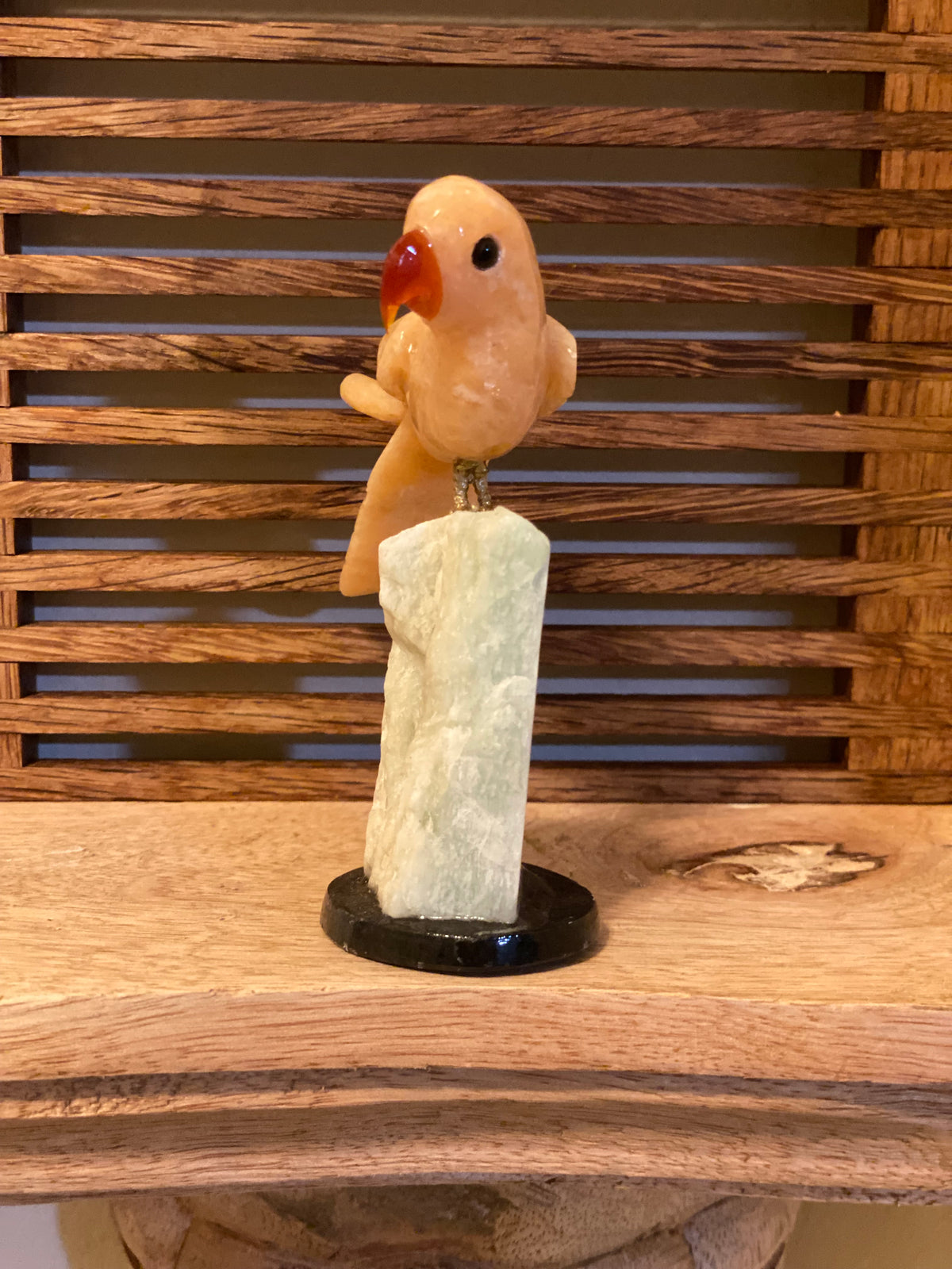 Sweet Orange Calcite Parrot