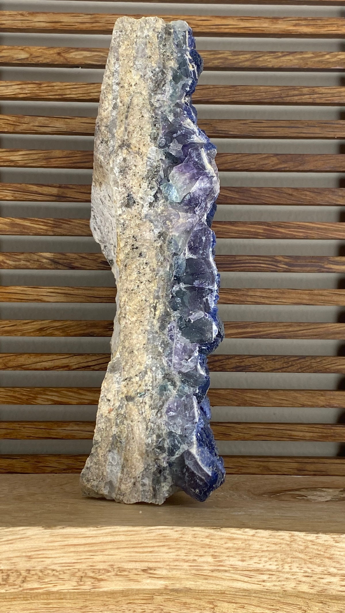Blue Fluorite on Matrix