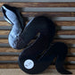 Black Jade Snake Flat Carving