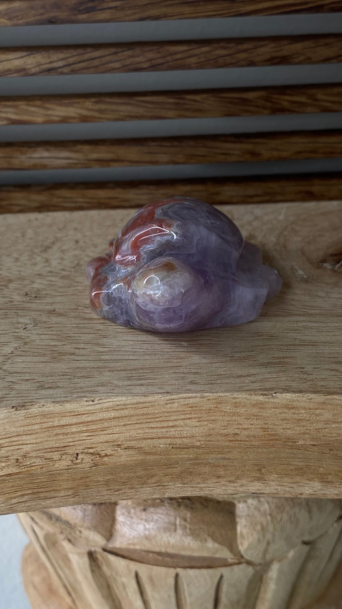 Mexican Amethyst + Agate Turtle