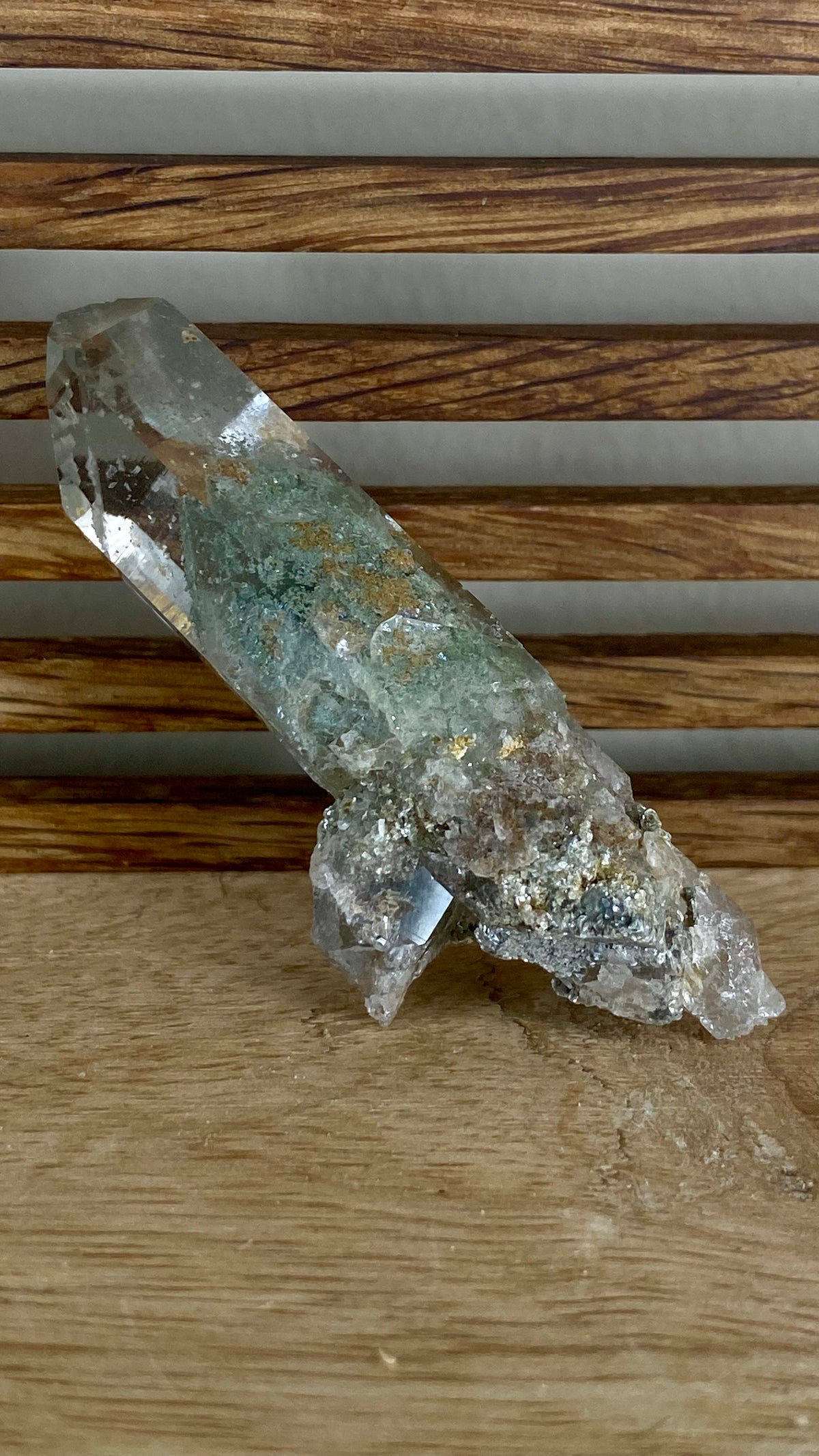 Pakistan Chlorite Phantom Quartz — Natural Green Chlorite Inclusions