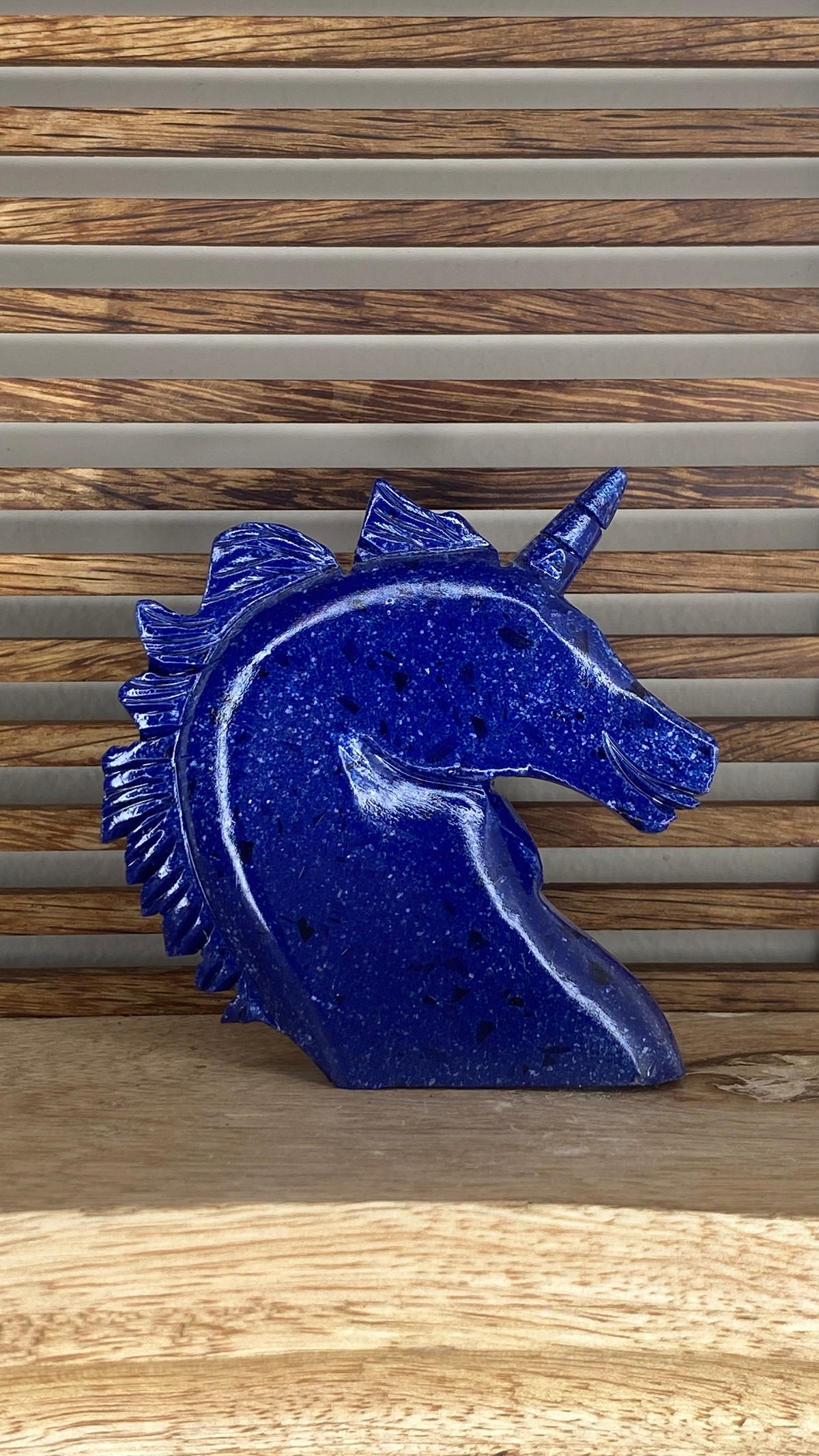 Dumortierite Unicorn Head