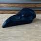 Black Obsidian Raven Skull Mini Carving