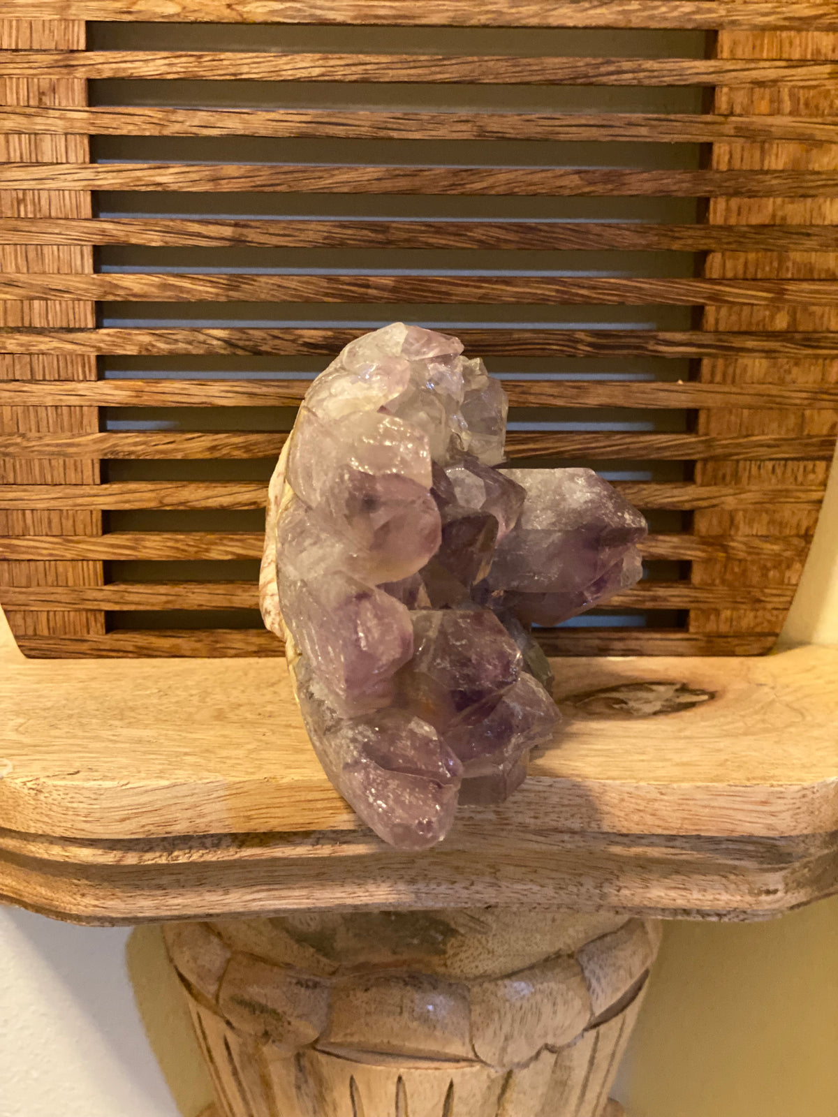Amethyst Skull w/Feathers