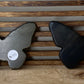 Golden Sheen Obsidian Butterfly Skull (Darker) Flat Carving (1 carving)