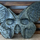 Golden Sheen Obsidian Butterfly Skull (Lighter) Flat Carving (1 carving)