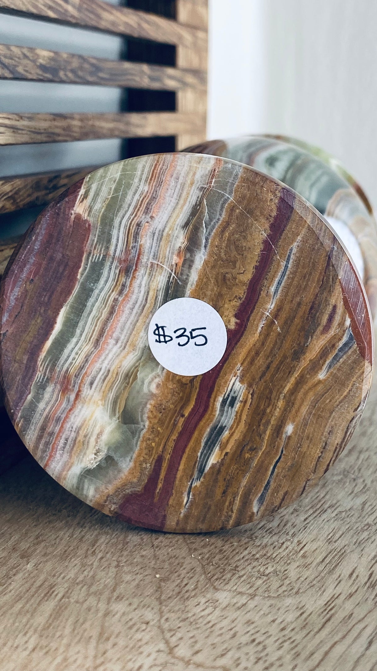 Banded “Onyx” Vase