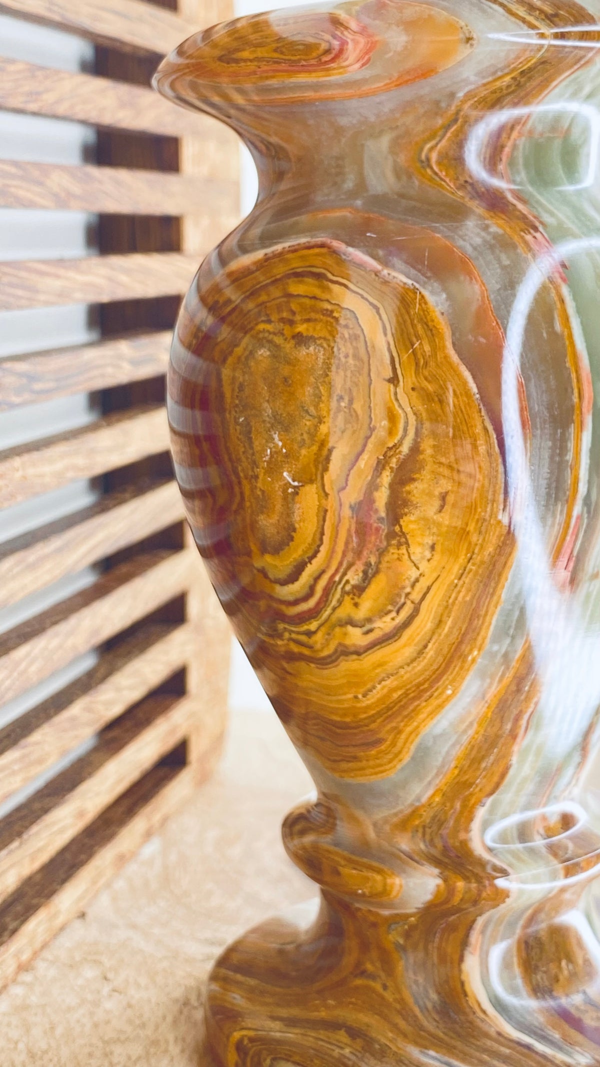 Banded “Onyx” Vase