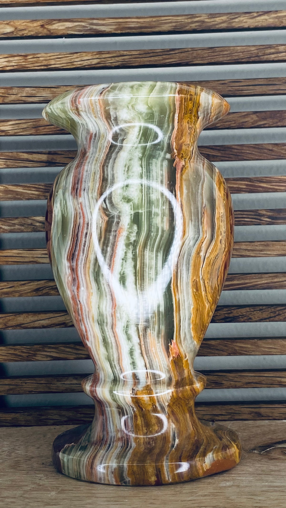 Banded “Onyx” Vase
