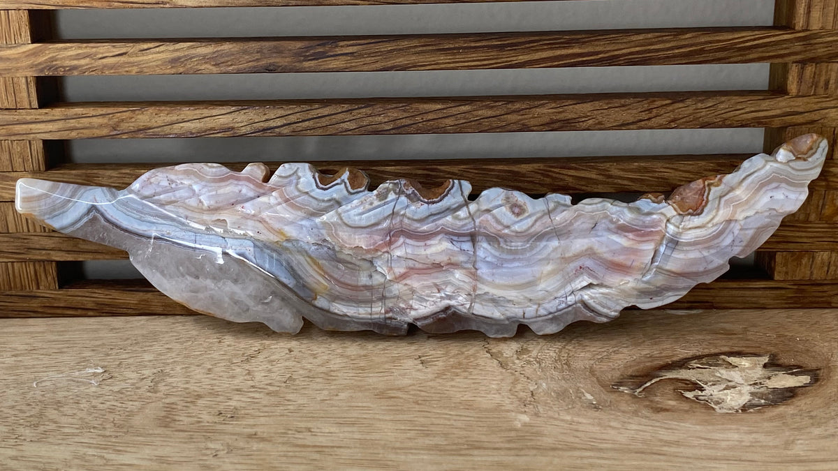 Mexican Amethyst + Agate Feather