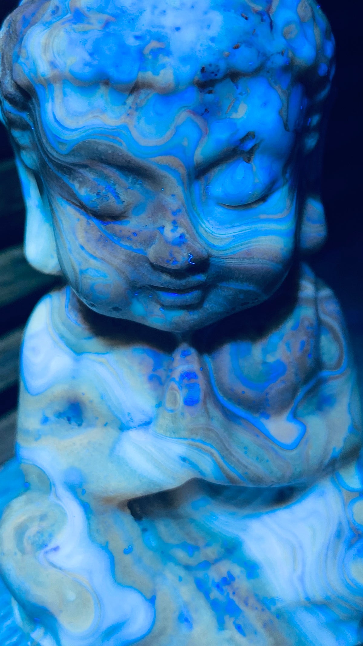 Calcite Buddah Figure