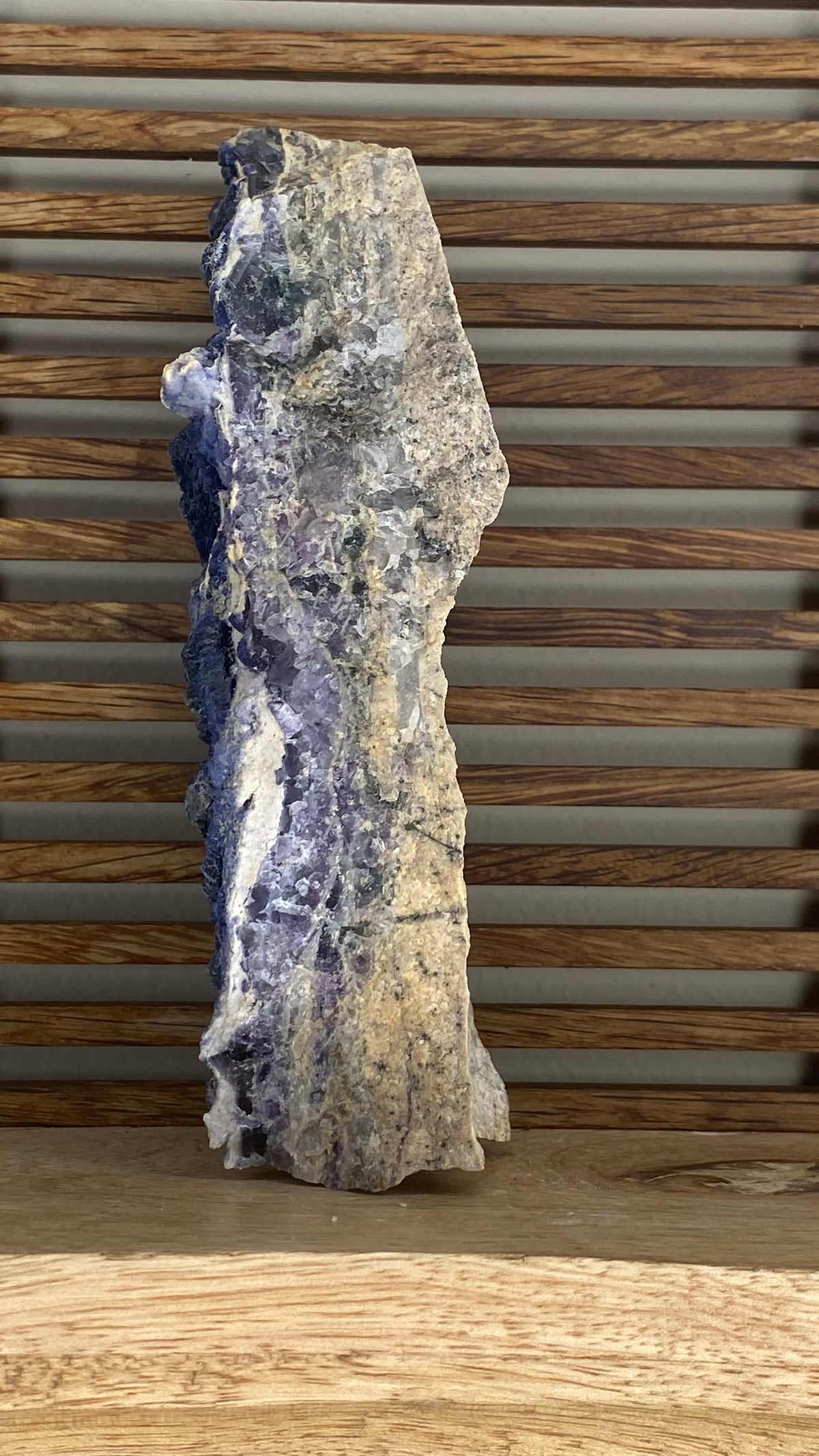 Blue Fluorite on Matrix