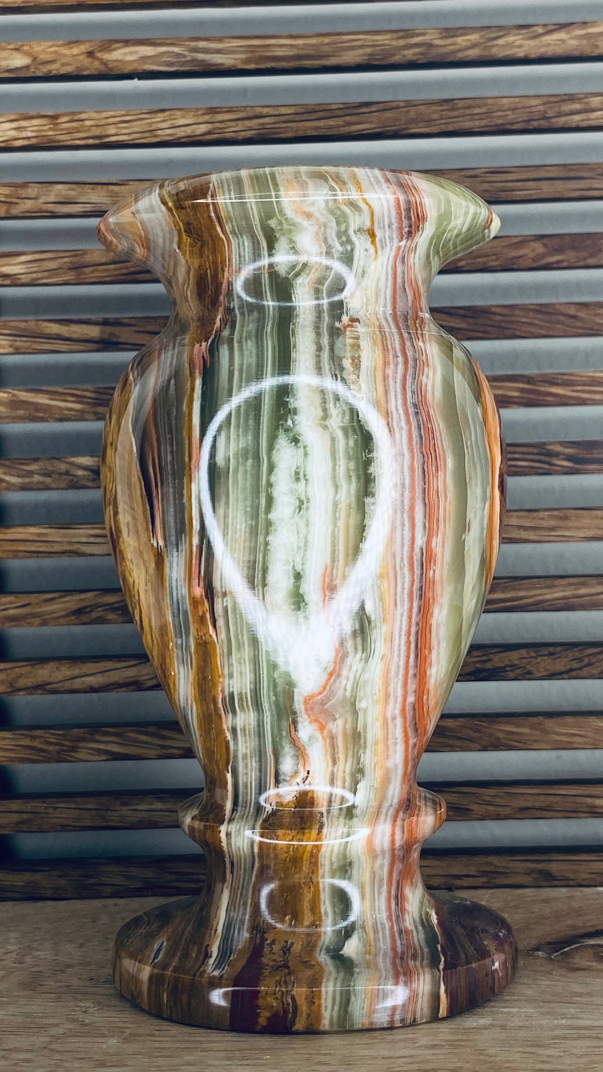 Banded “Onyx” Vase
