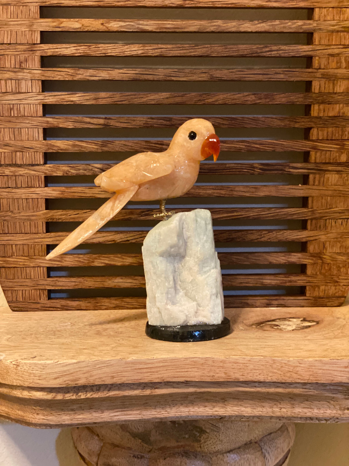 Sweet Orange Calcite Parrot