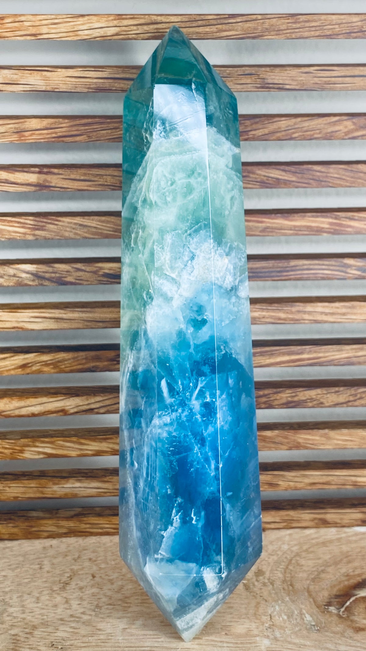 Green-Blue Fluorite DT Wand