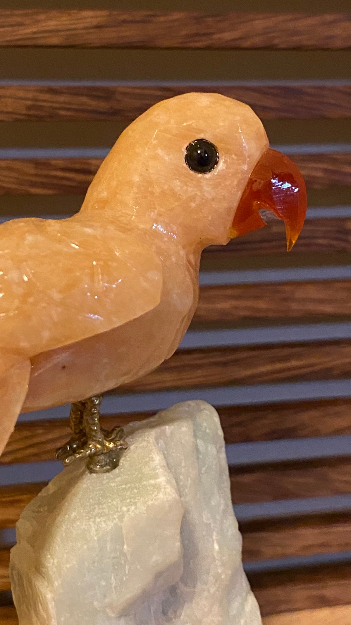 Sweet Orange Calcite Parrot