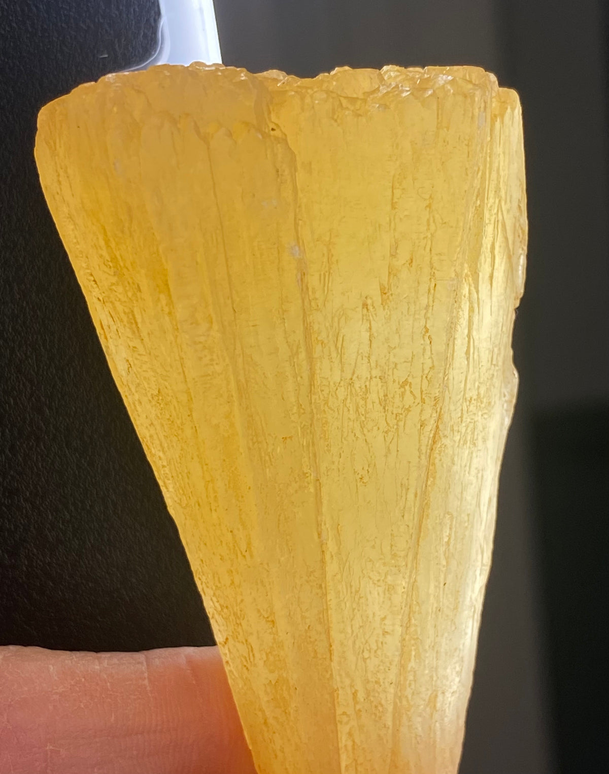 Orange Calcite - Scalenohedral Growth