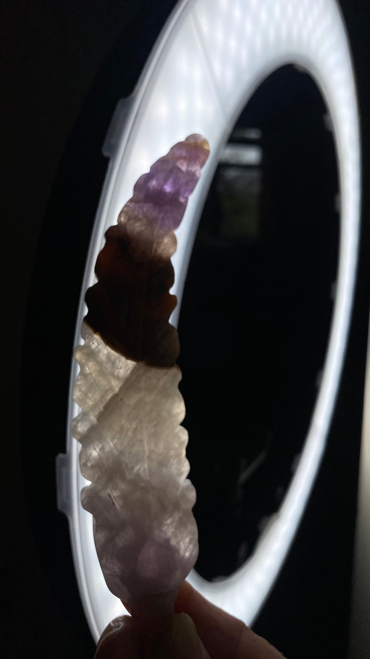 Mexican Amethyst + Agate Feather