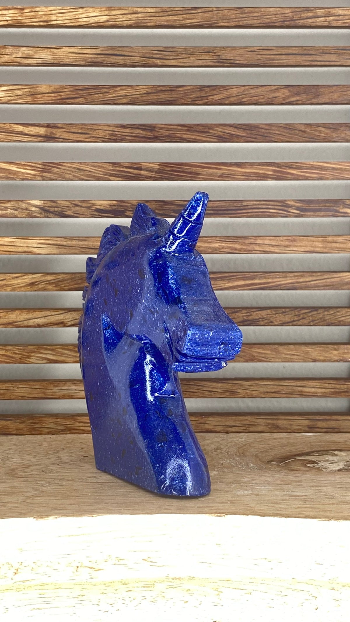 Dumortierite Unicorn Head