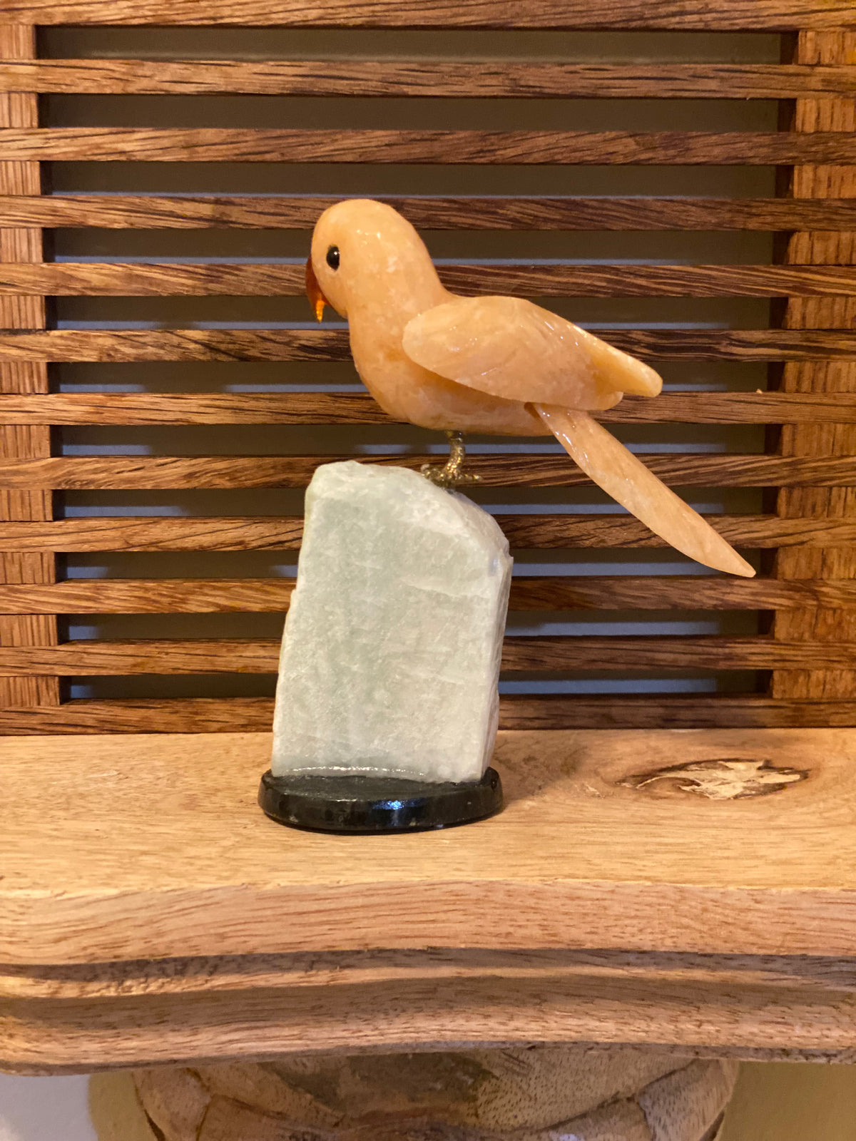 Sweet Orange Calcite Parrot