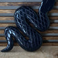 Black Jade Snake Flat Carving
