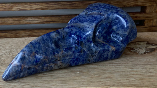 Sodalite Raven Skull