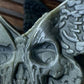 Golden Sheen Obsidian Butterfly Skull (Lighter) Flat Carving (1 carving)